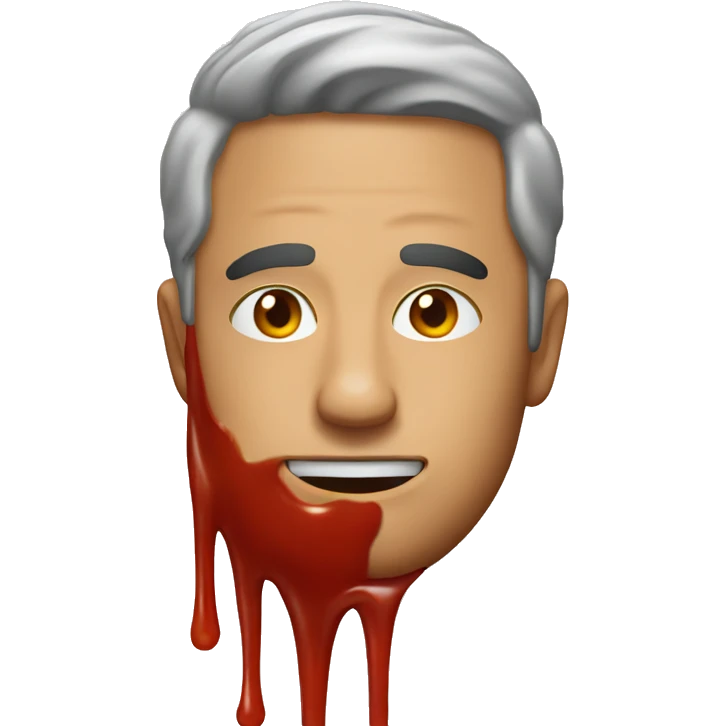 man covered in ketchup emoji