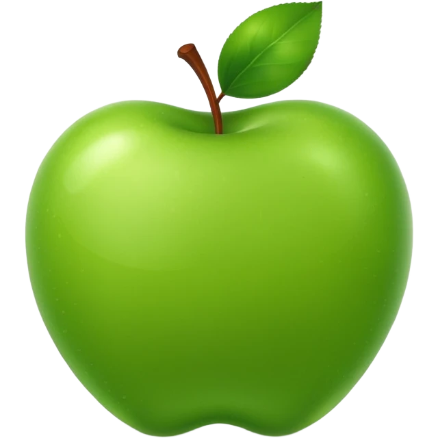 Green apple emoji