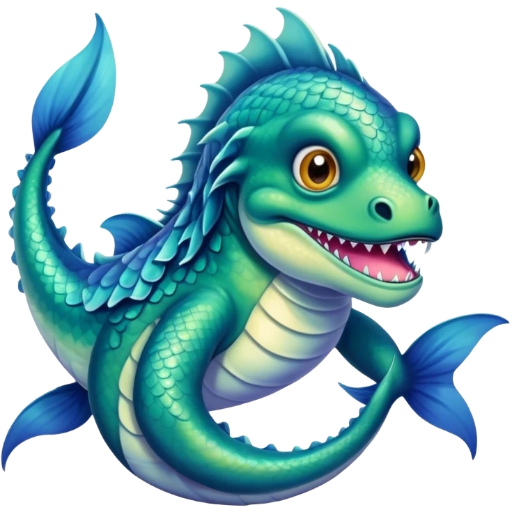 A transgender sea monster emoji