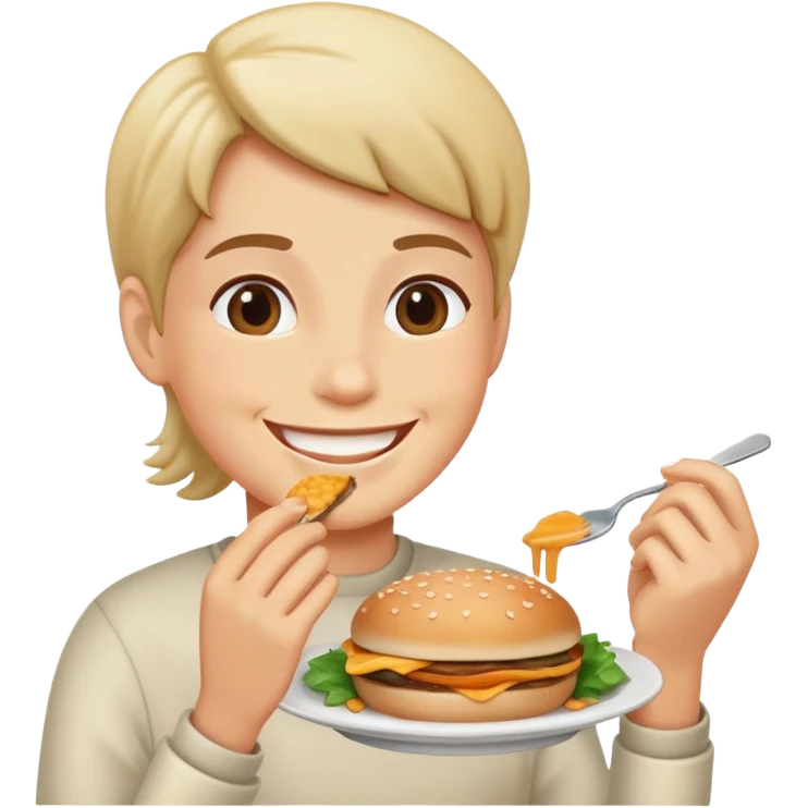 person eating food emoji