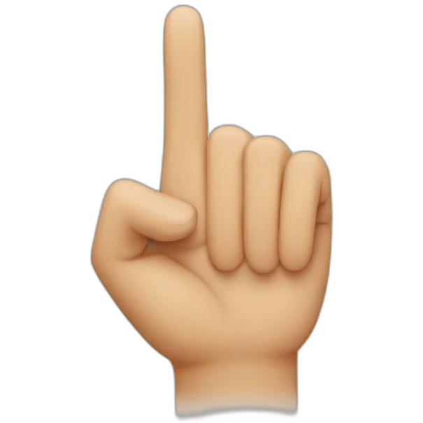 two index fingers touching emoji