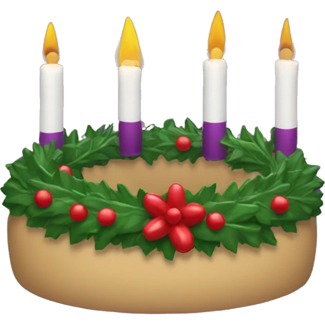 Advent wreath emoji