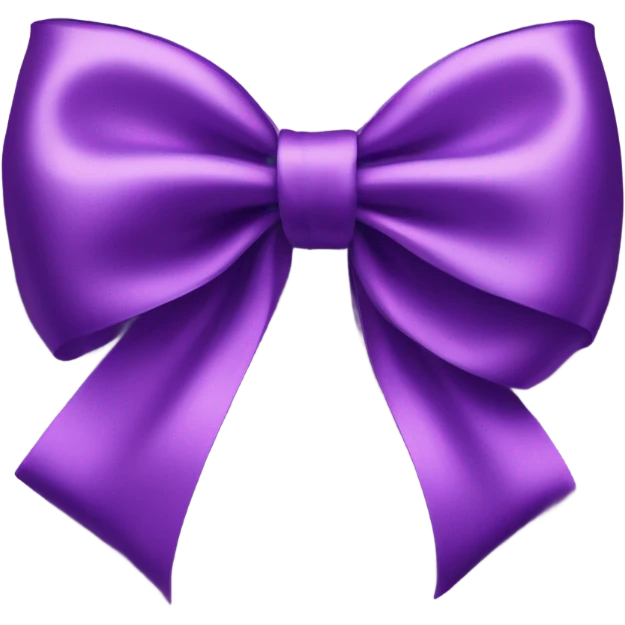 Purple bow emoji
