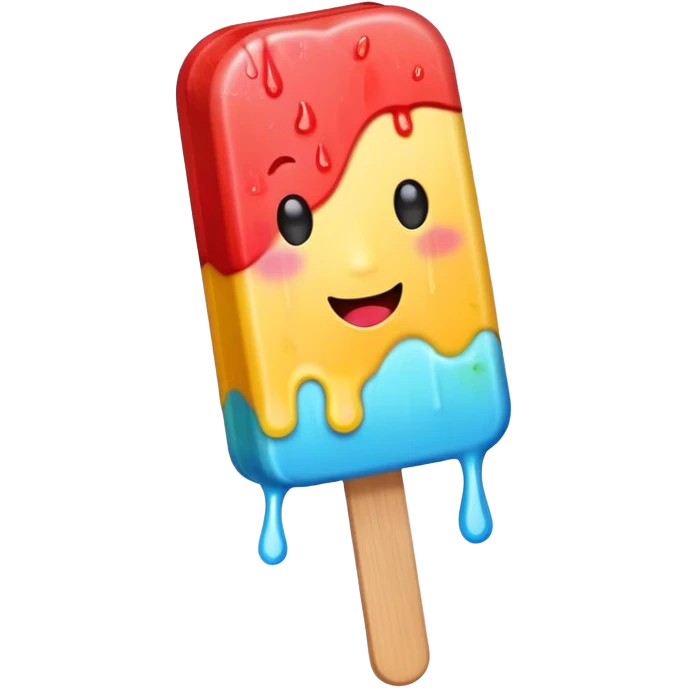Popsicle with a bite on the top emoji