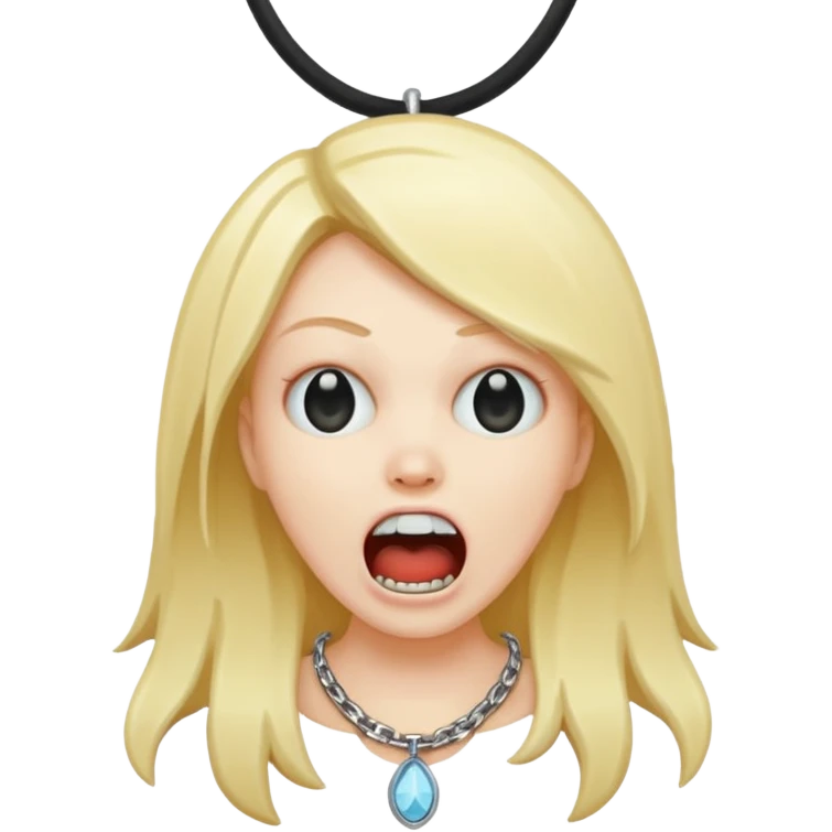 scream icon neckless  emoji