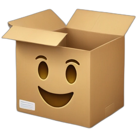 box with smile emoji