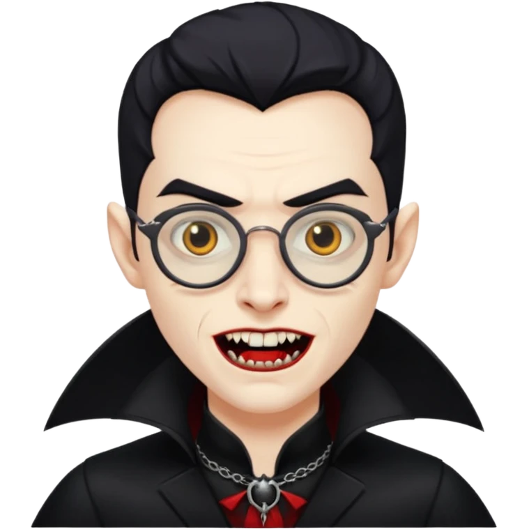 spectacled vampire emoji