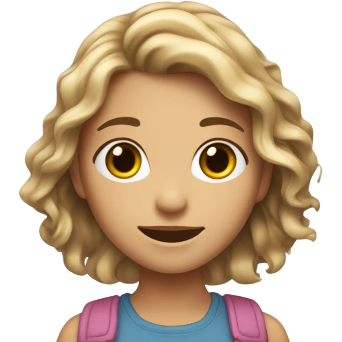 cute teenage girl emoji