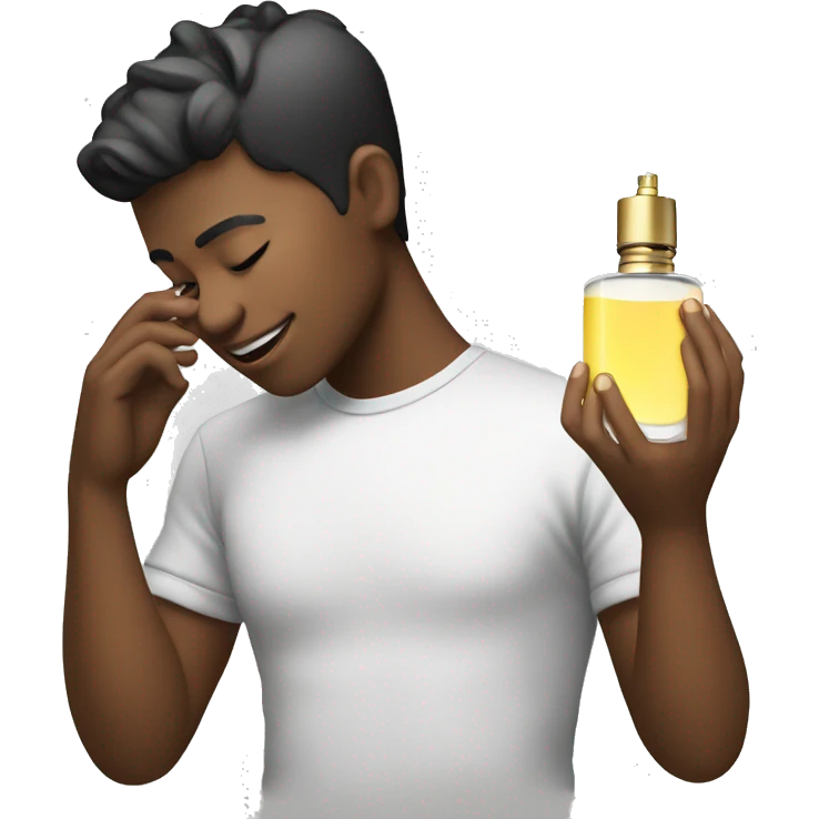 Gay Boy spraying perfume  emoji