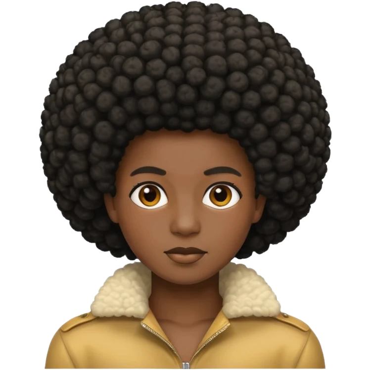 afro hairstyle emoji
