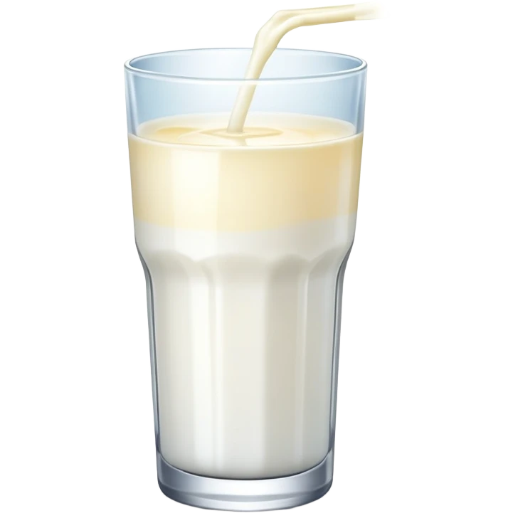 glass of glowing pure milk with divine light, spiritual nourishment emoji
