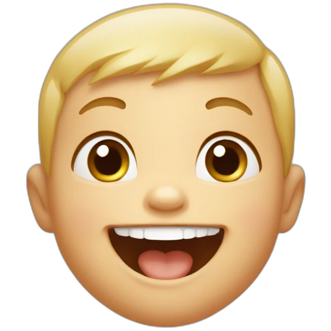 a laughing baby emoji