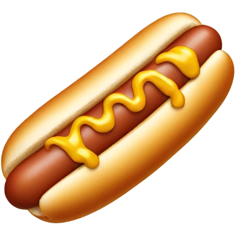 Dancing hot dog with mustard  emoji