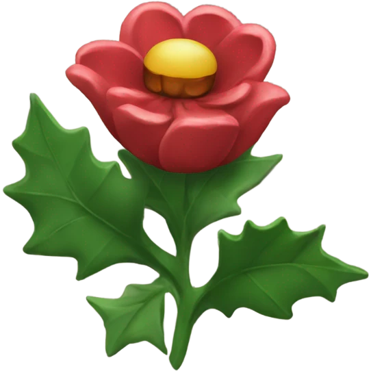 Christmas Eve flowers emoji