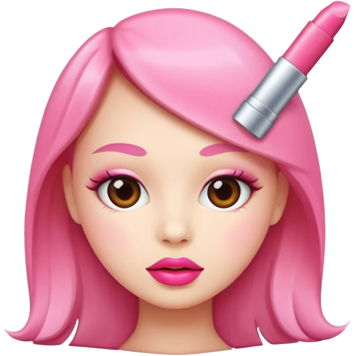 pink lovely lip tint emoji