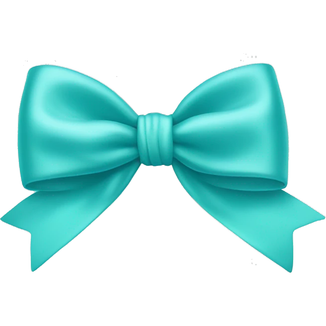 Tiffany co logo blue bow emoji