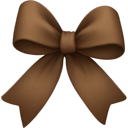 Brown bow emoji