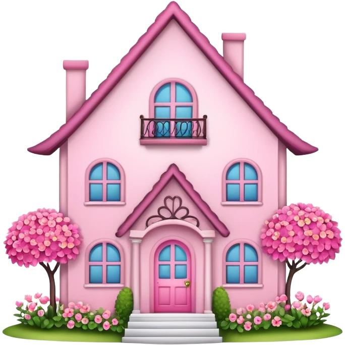 girly house  emoji