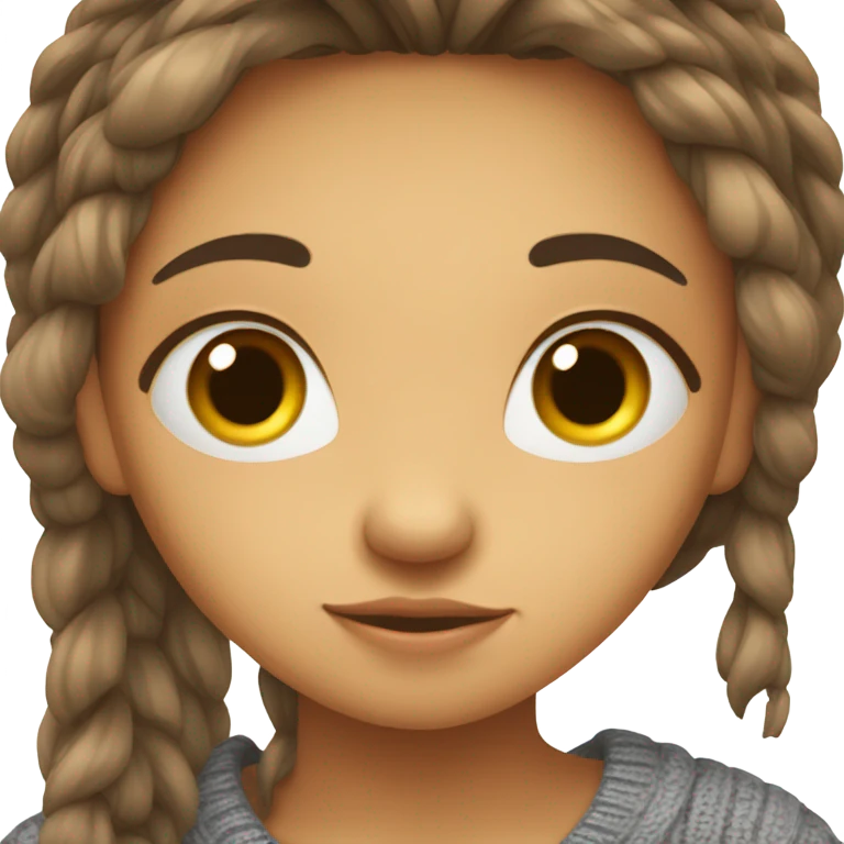 Shy girl hiding emoji