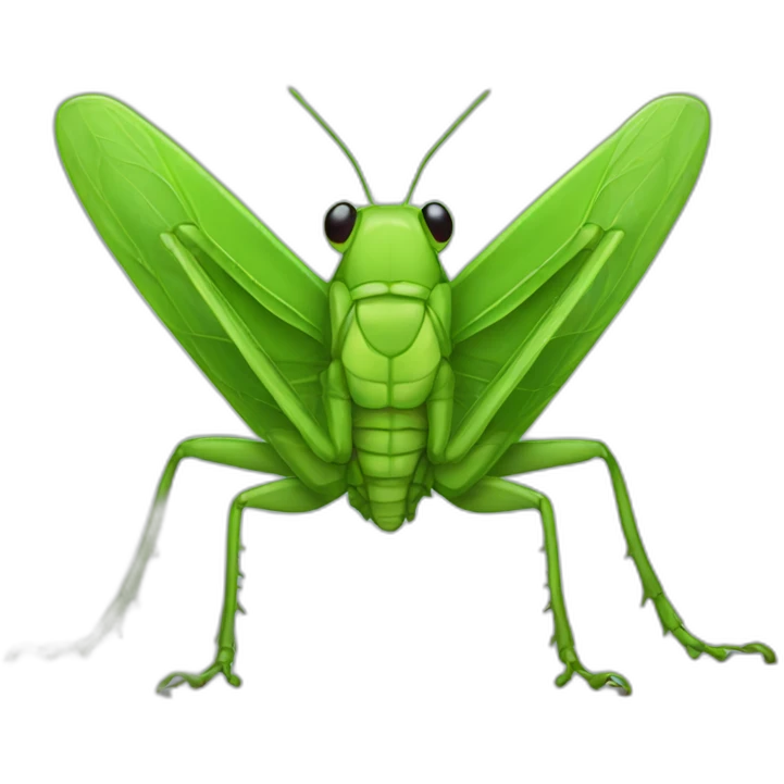 Green grasshopper emoji