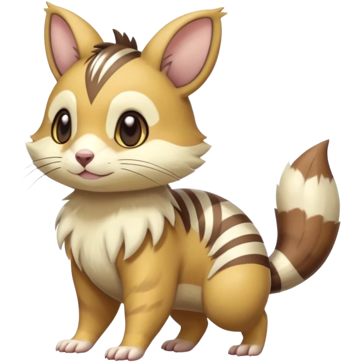 Furret-Linoone-Hybrid (Full body) emoji