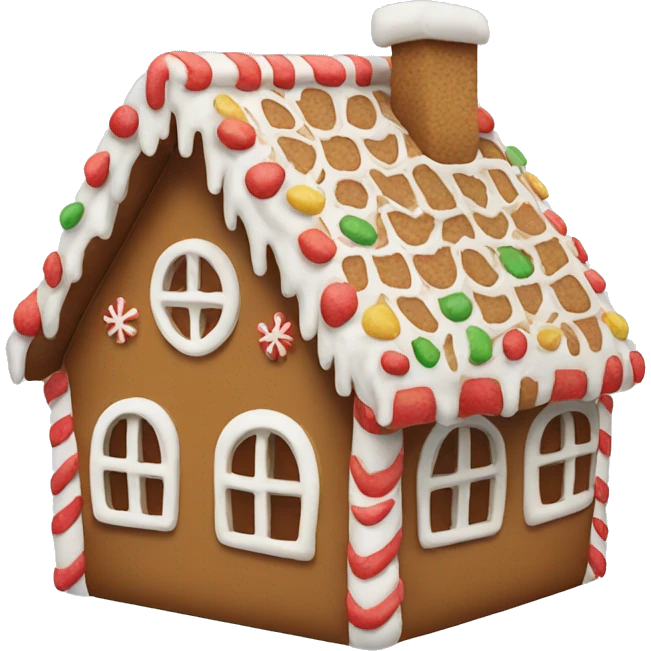 gingerbread house emoji