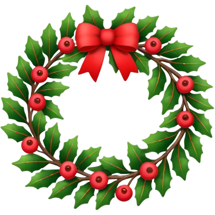 Christmas wreath emoji emoji