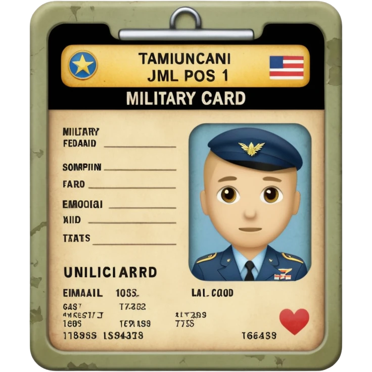 военный билет россия  emoji