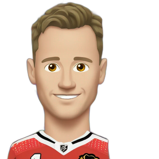 Jonathan Toews as rainbow colored rock  emoji