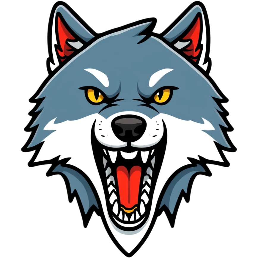 wolf teeth emoji
