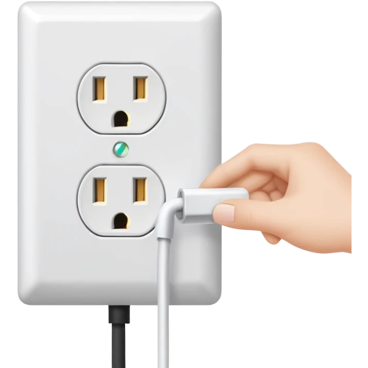 pulling the plug from an outlet emoji