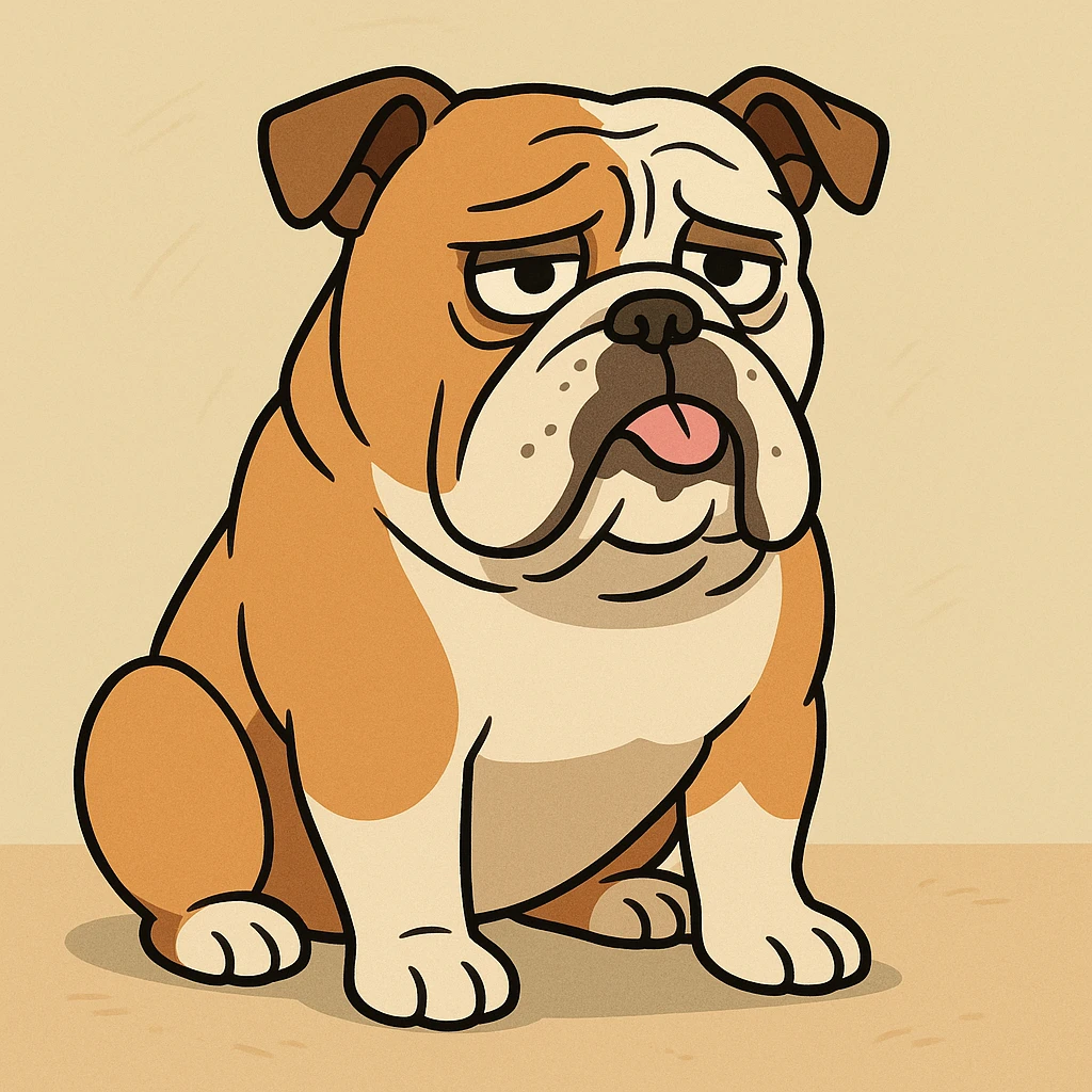 English bulldog  emoji