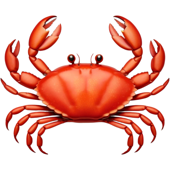 crab on a porcelain platter with lemon  emoji