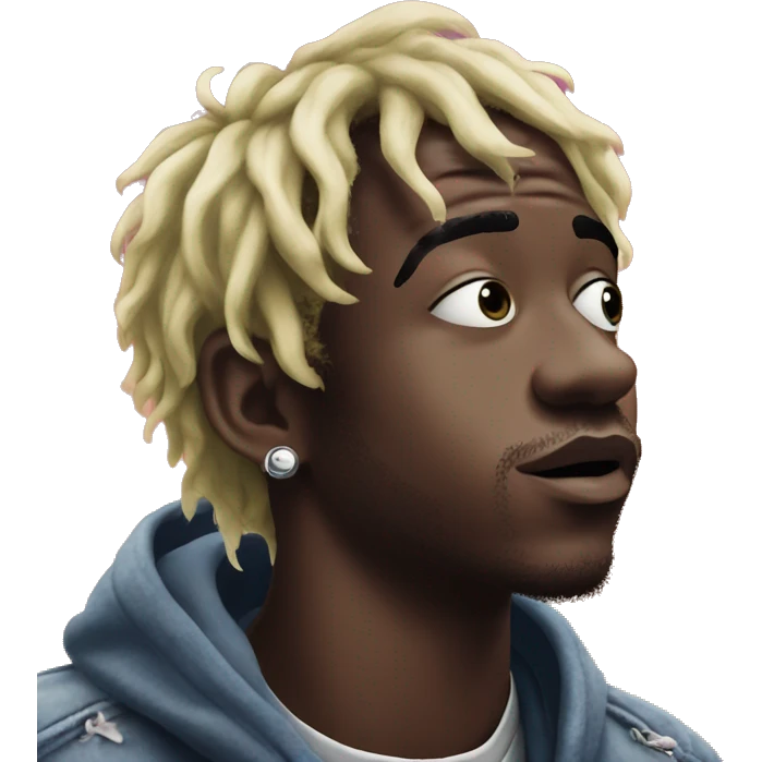 Lil uzi vert looking up to the sky emoji