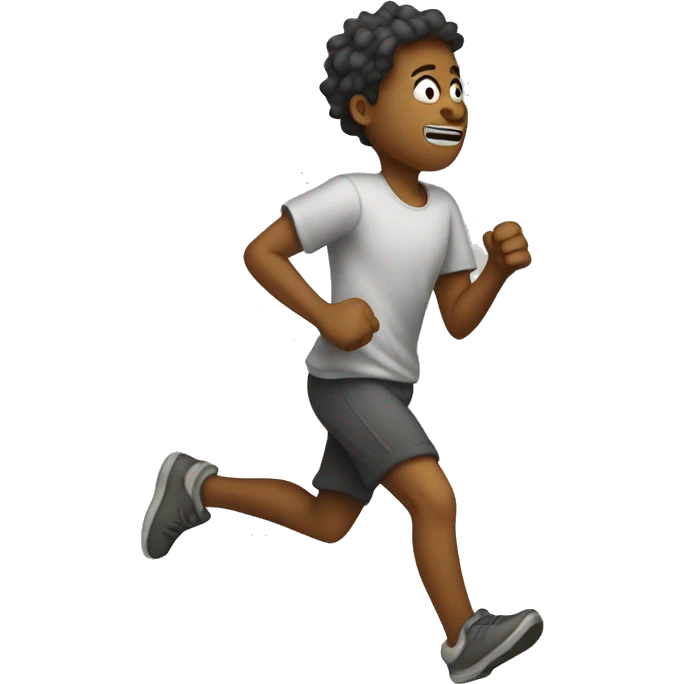 person running in rags emoji