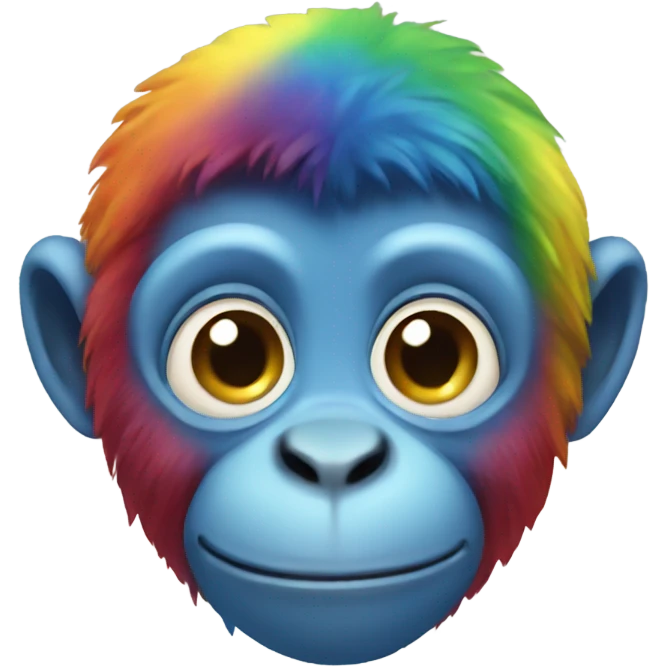 rainbow monkey emoji