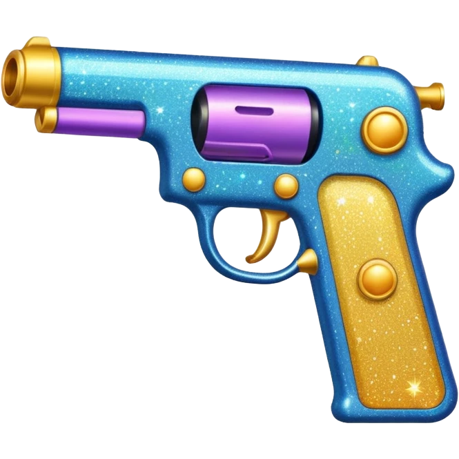 glitter gun emoji