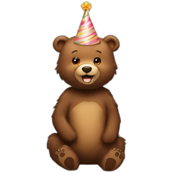 Bear happy birthday  emoji