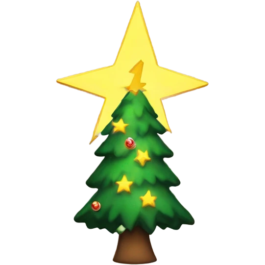 Lightning up a Christmas tree emoji