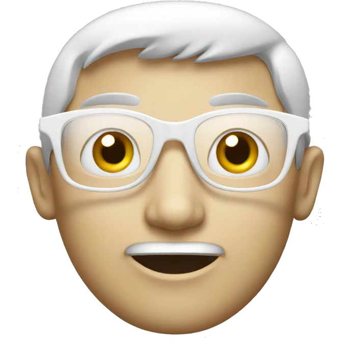 White eyeglasses emoji