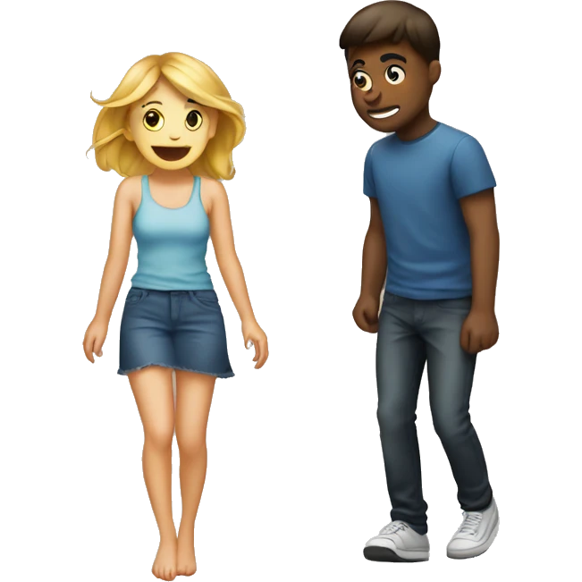 boy is farting near girlfriend  emoji