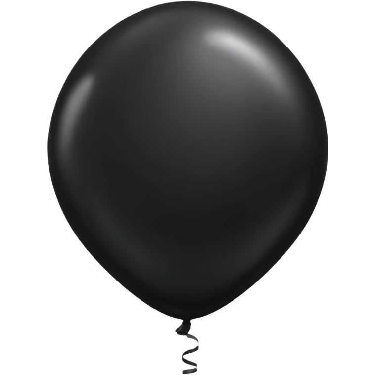 Black balloon emoji