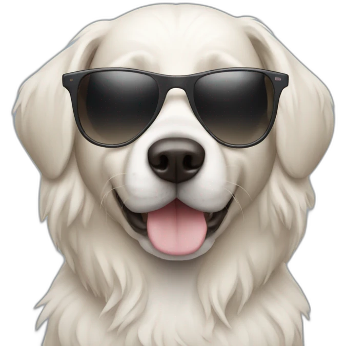 dog with sunglasses emoji