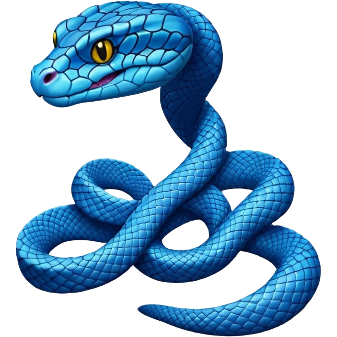 Blue cartoon pit vipef emoji