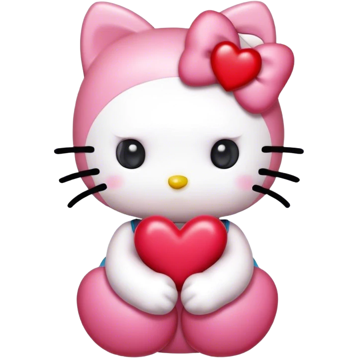 Hello kitty hearts emoji