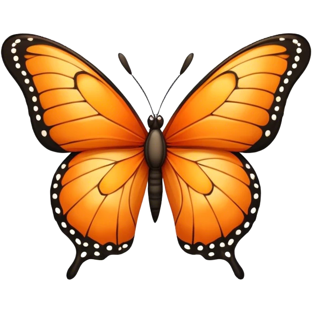 orange butterfly  emoji