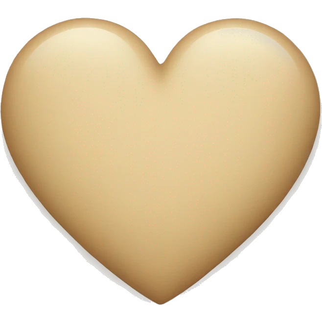 Beige heart emoji