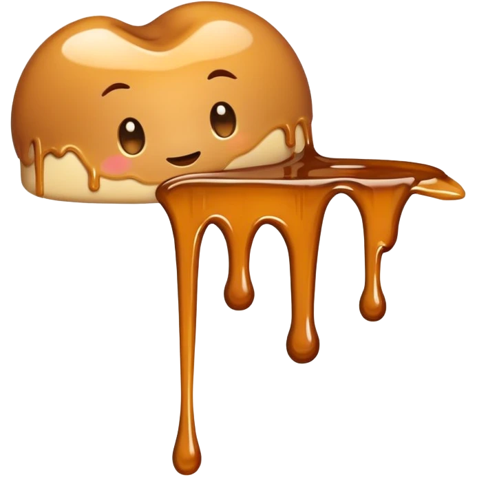 Caramel dripping  emoji