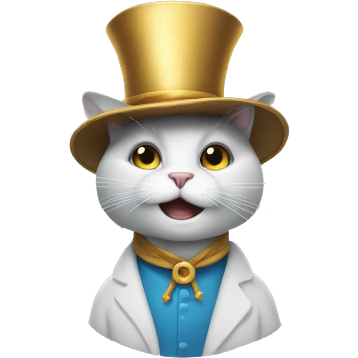 un chat magicien emoji