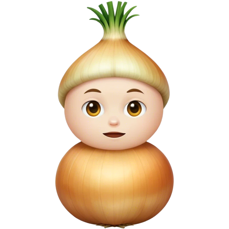 A human onion emoji